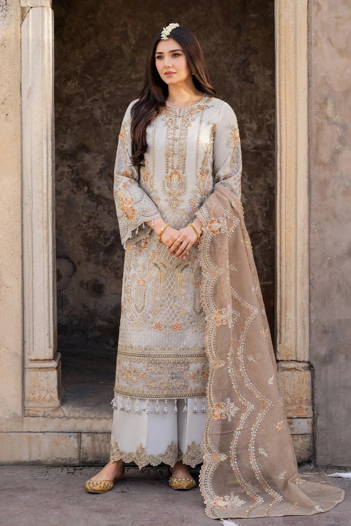Imrozia Premium | Meeras Luxury Eid 25 | I-223 NEELAM - Rang-e-Khaas