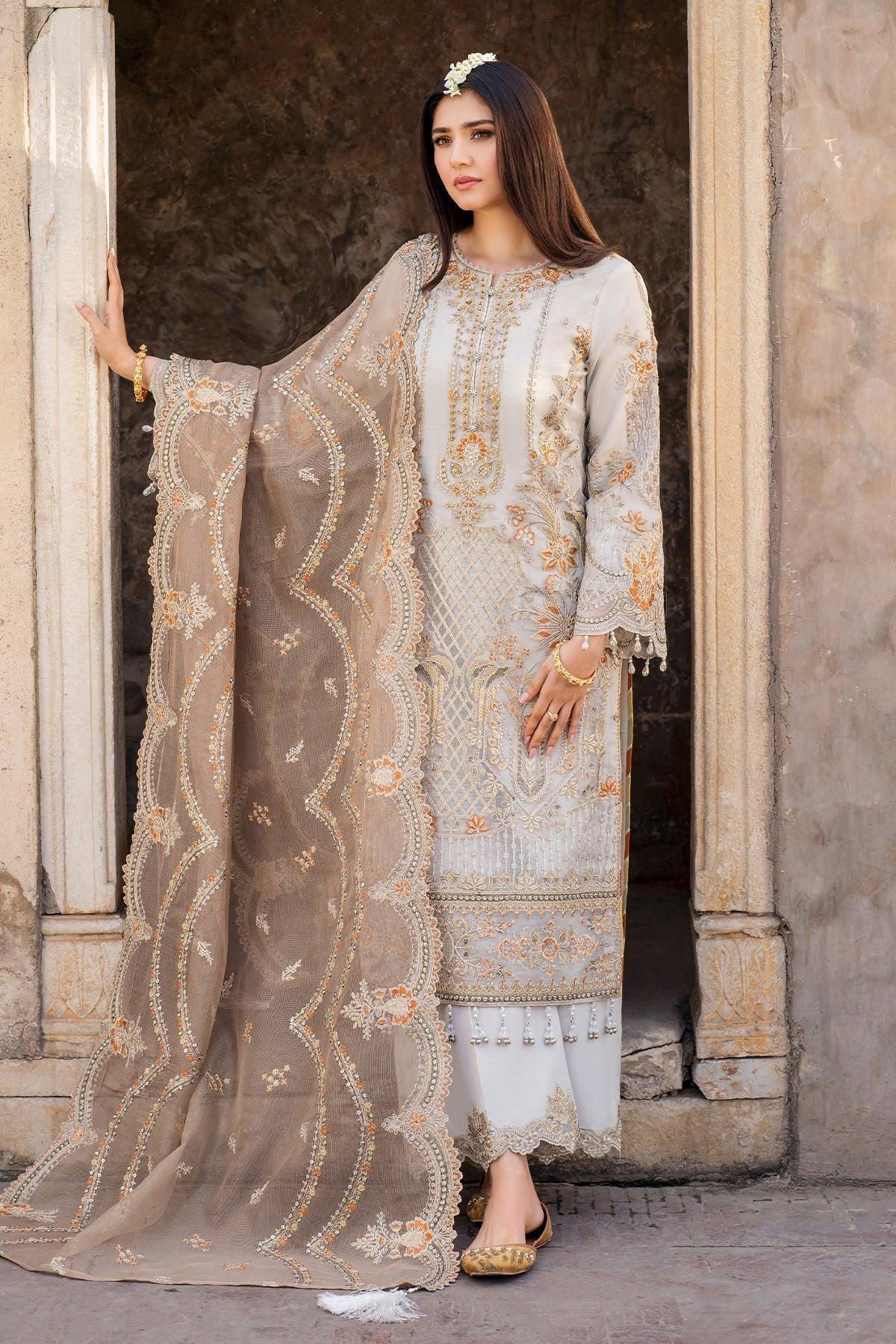Imrozia Premium | Meeras Luxury Eid 25 | I-223 NEELAM - Rang-e-Khaas