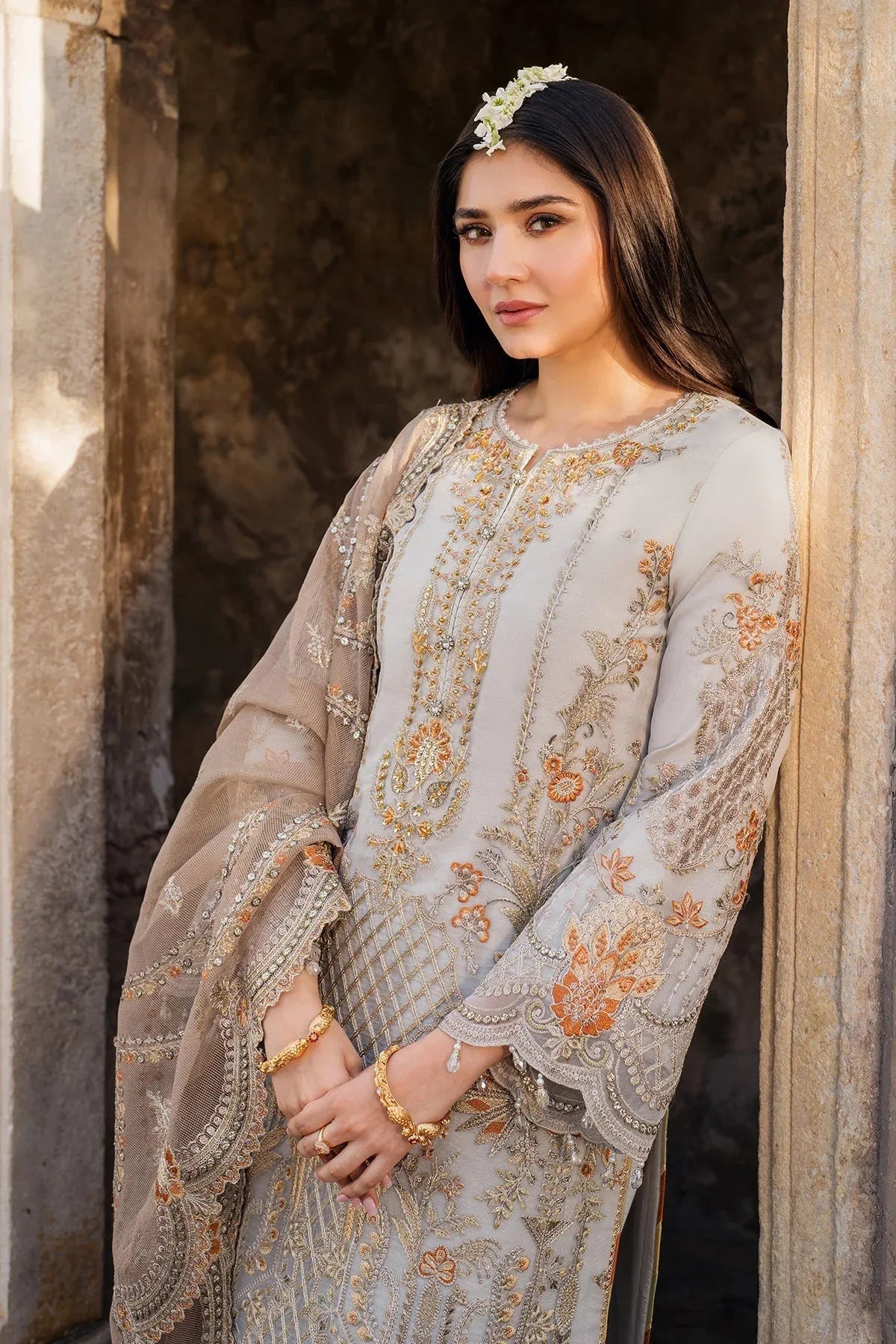 Imrozia Premium | Meeras Luxury Eid 25 | I-223 NEELAM - Rang-e-Khaas