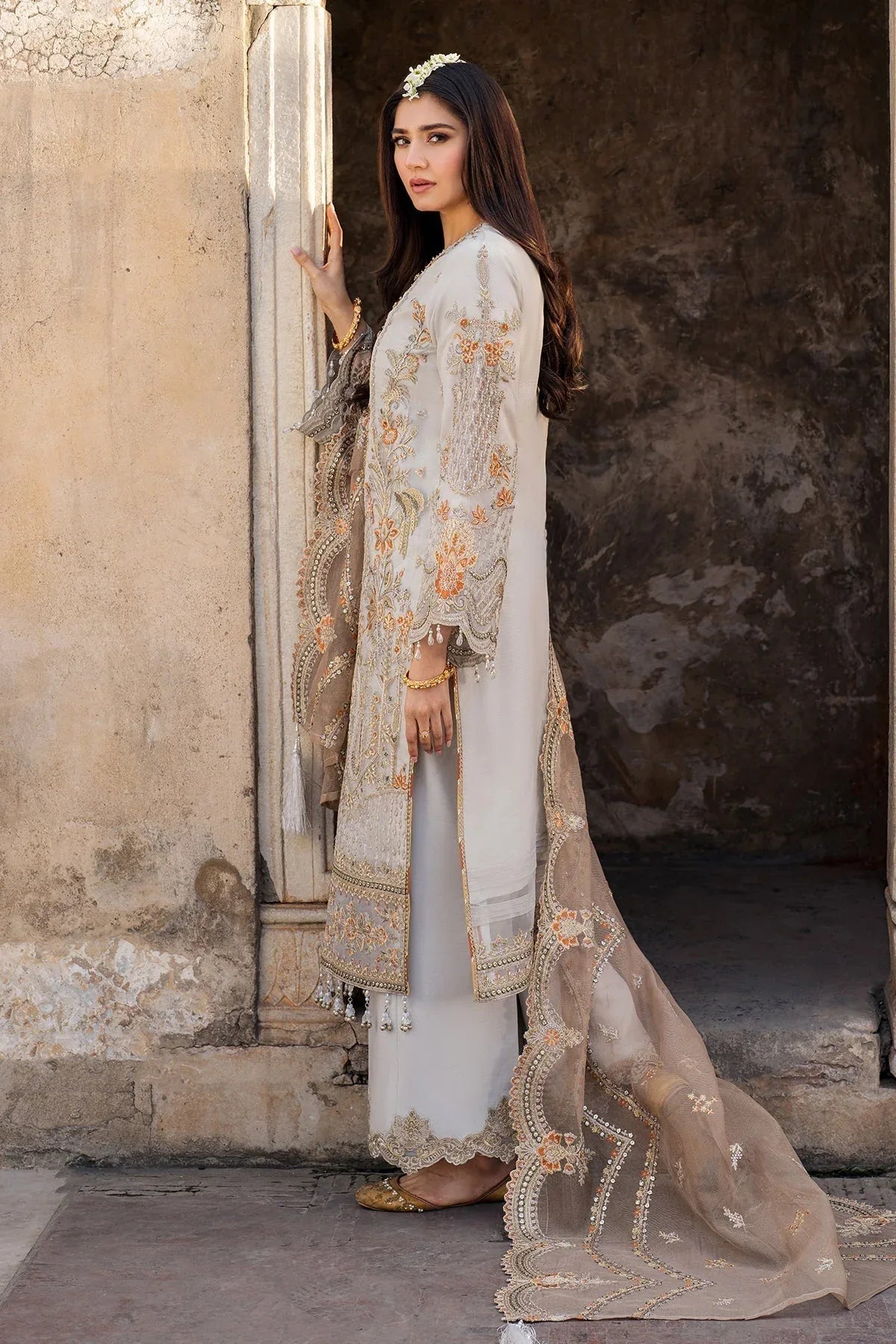 Imrozia Premium | Meeras Luxury Eid 25 | I-223 NEELAM - Rang-e-Khaas