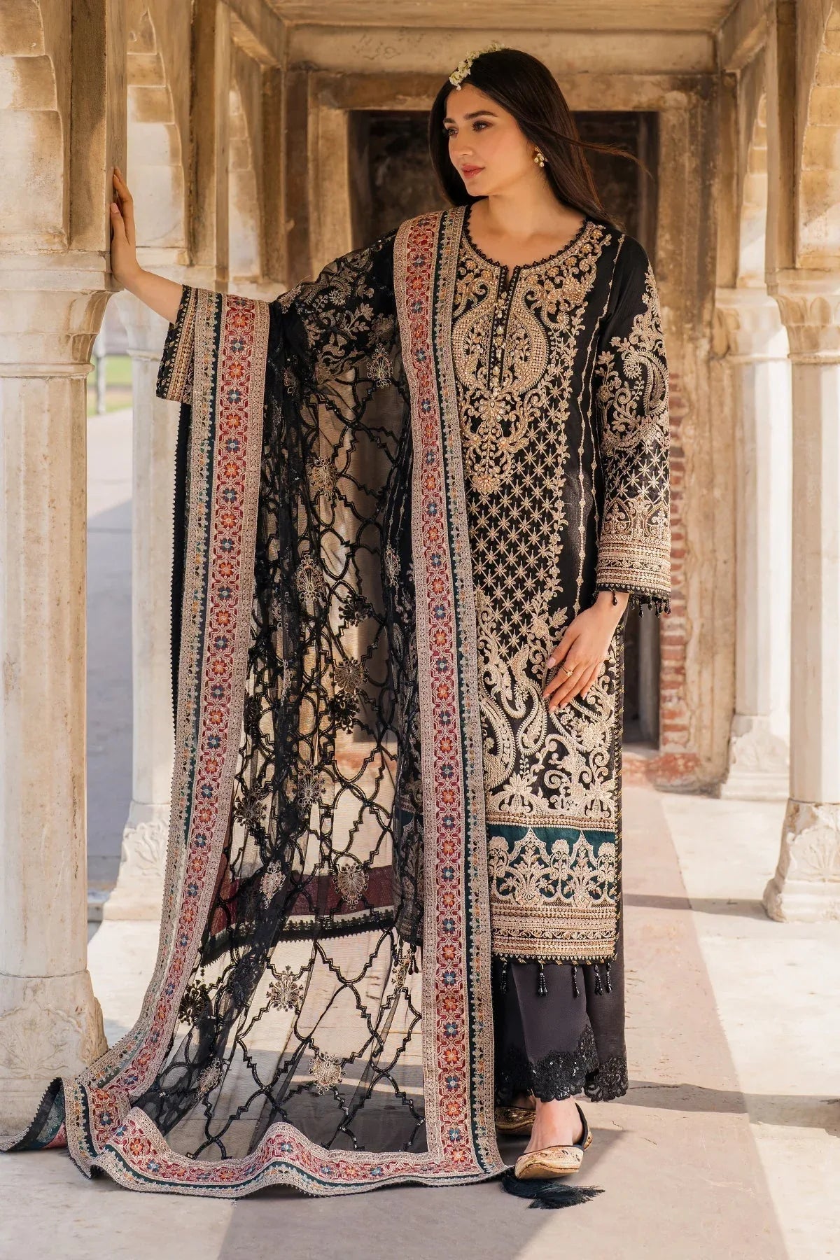 Imrozia Premium | Meeras Luxury Eid 25 | I-222 AQIQ - Rang-e-Khaas