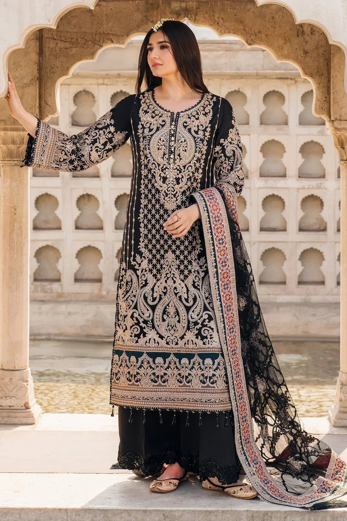 Imrozia Premium | Meeras Luxury Eid 25 | I-222 AQIQ - Rang-e-Khaas