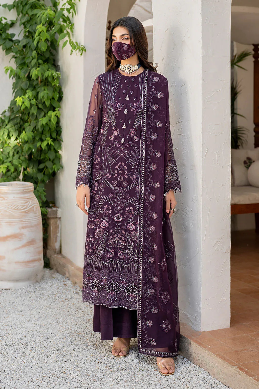 Flossie | Naqsh Formals | S-1409 - Rang-e-Khaas