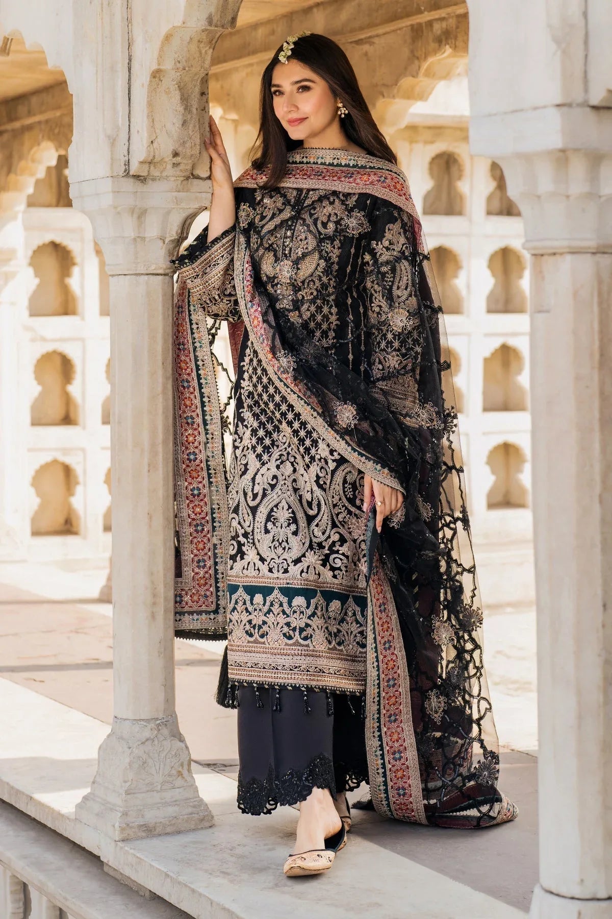 Imrozia Premium | Meeras Luxury Eid 25 | I-222 AQIQ - Rang-e-Khaas