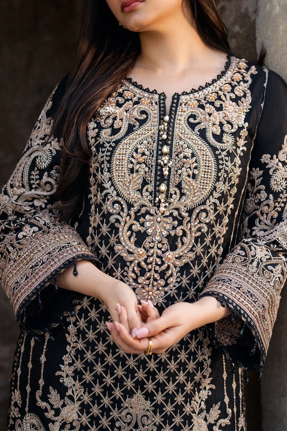 Imrozia Premium | Meeras Luxury Eid 25 | I-222 AQIQ - Rang-e-Khaas