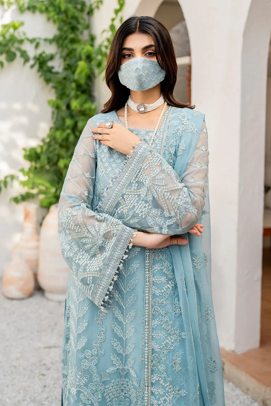 Flossie | Naqsh Formals | S-1405 (A) - Rang-e-Khaas