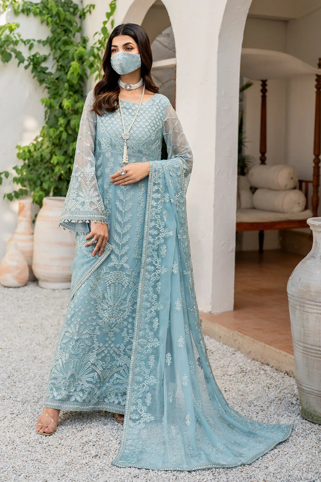 Flossie | Naqsh Formals | S-1405 (A) - Rang-e-Khaas