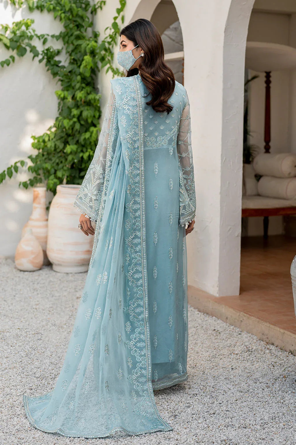 Flossie | Naqsh Formals | S-1405 (A) - Rang-e-Khaas