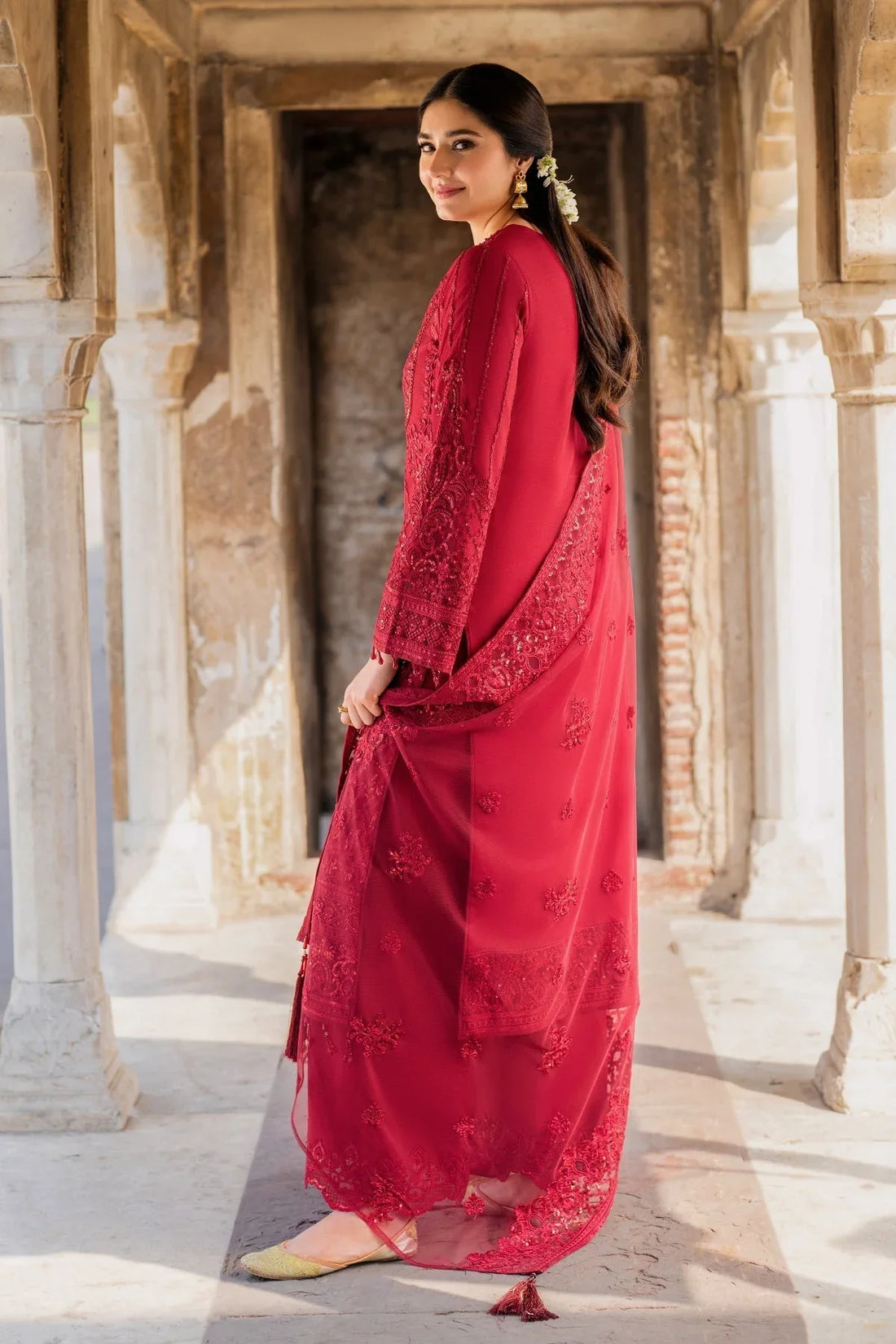 Imrozia Premium | Meeras Luxury Eid 25 | I-219 RUBY - Rang-e-Khaas