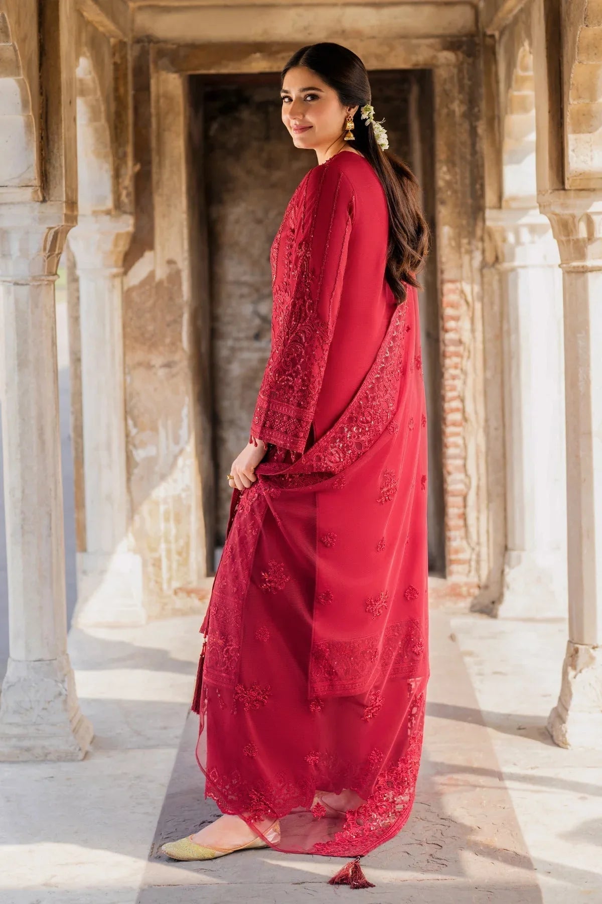 Imrozia Premium | Meeras Luxury Eid 25 | I-219 RUBY - Rang-e-Khaas