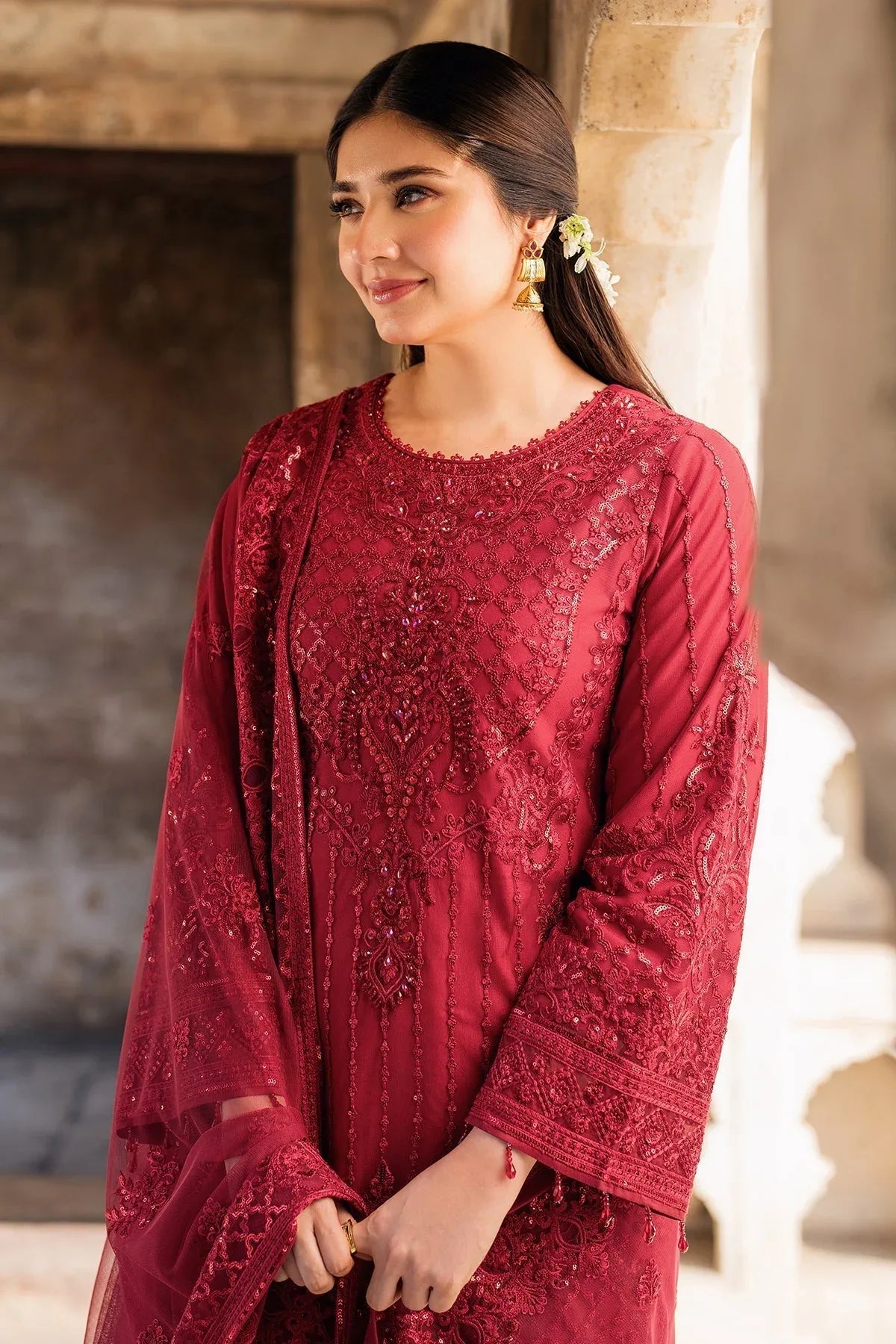 Imrozia Premium | Meeras Luxury Eid 25 | I-219 RUBY - Rang-e-Khaas