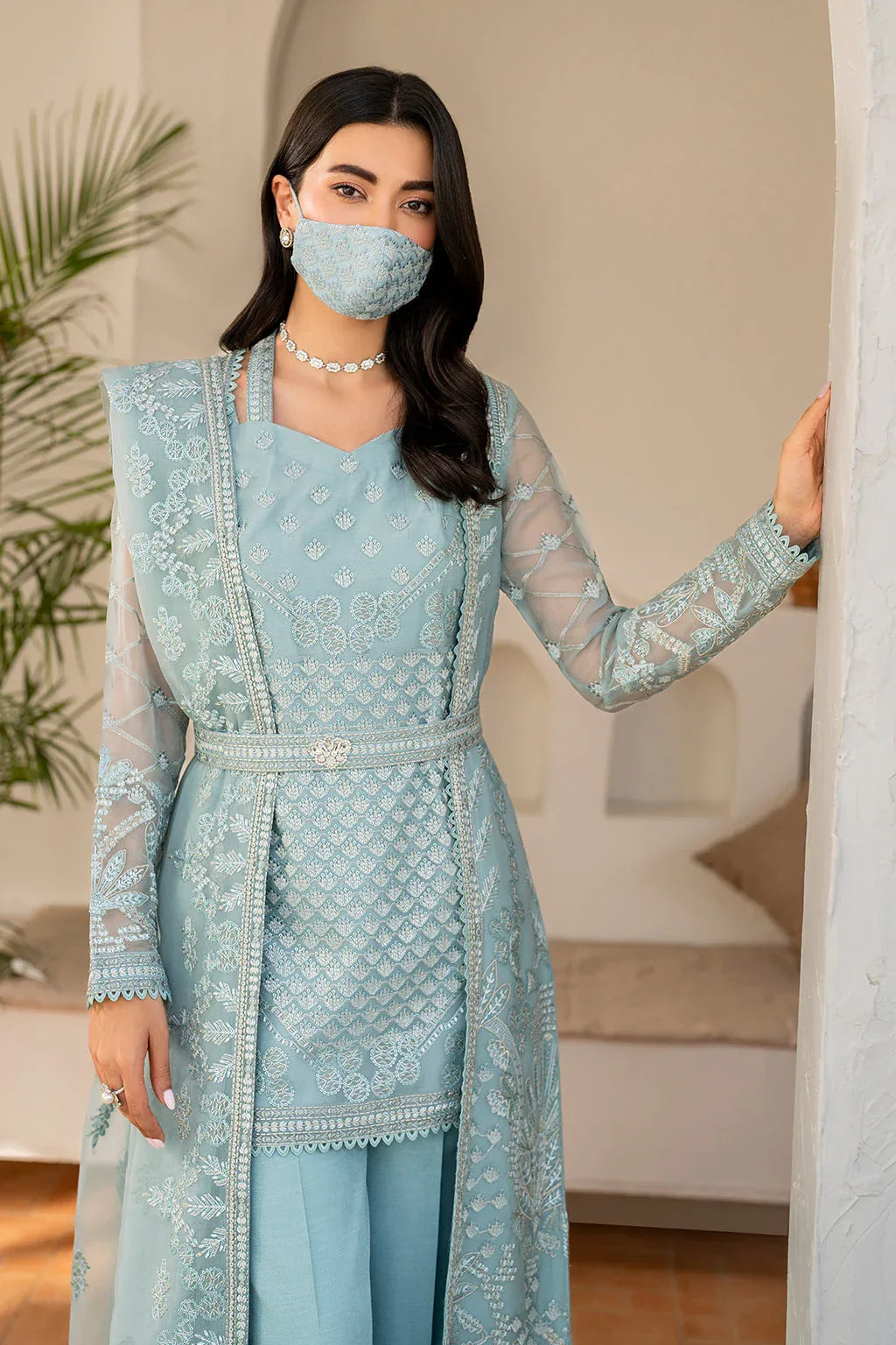 Flossie | Naqsh Formals | S-1405 (B) - Rang-e-Khaas