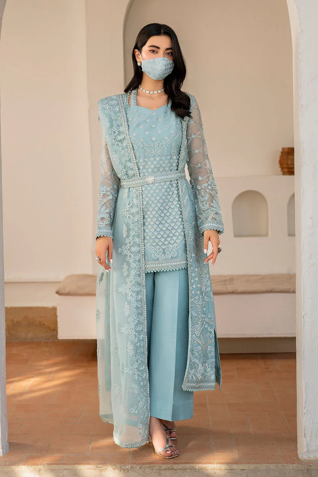Flossie | Naqsh Formals | S-1405 (B) - Rang-e-Khaas