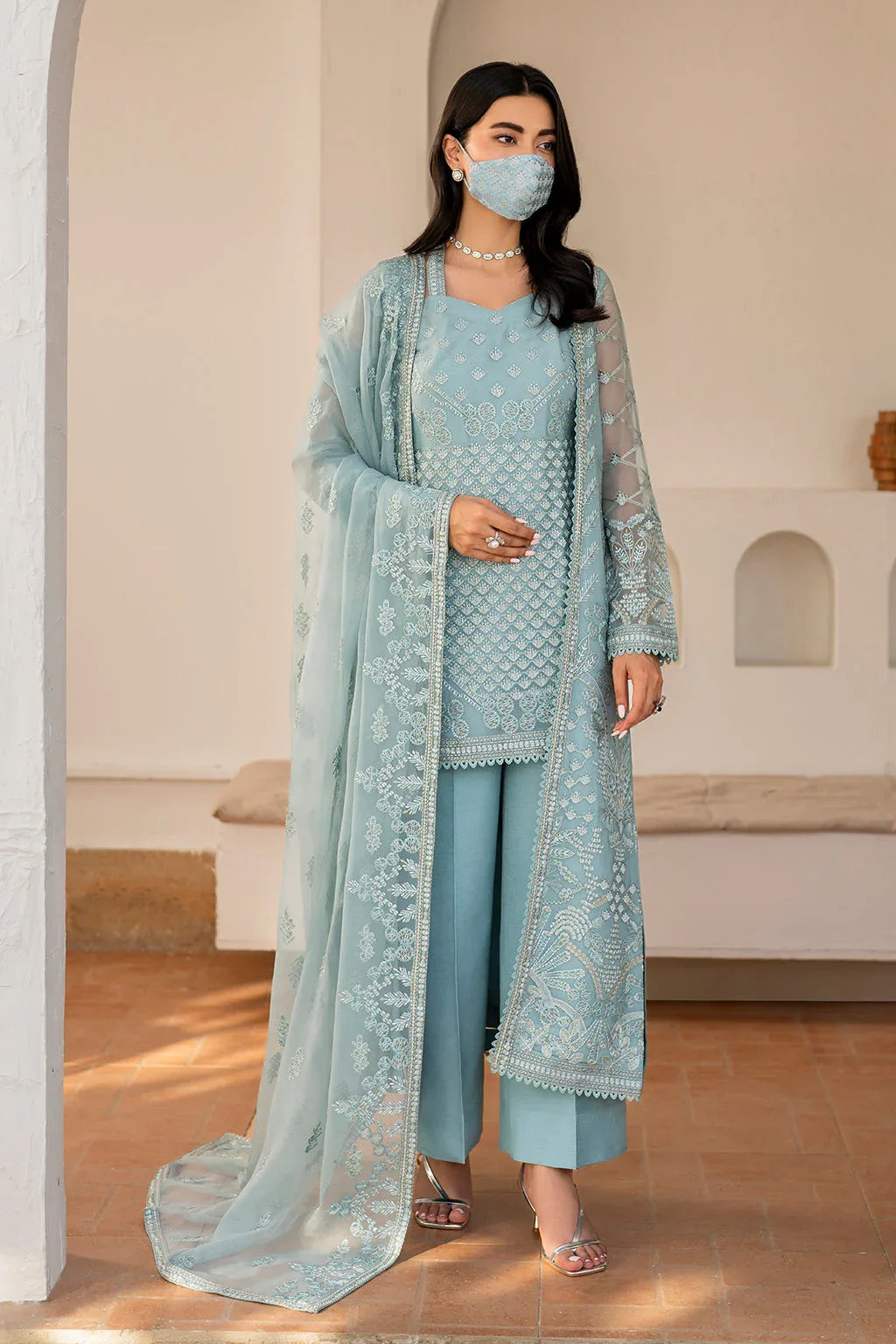 Flossie | Naqsh Formals | S-1405 (B) - Rang-e-Khaas