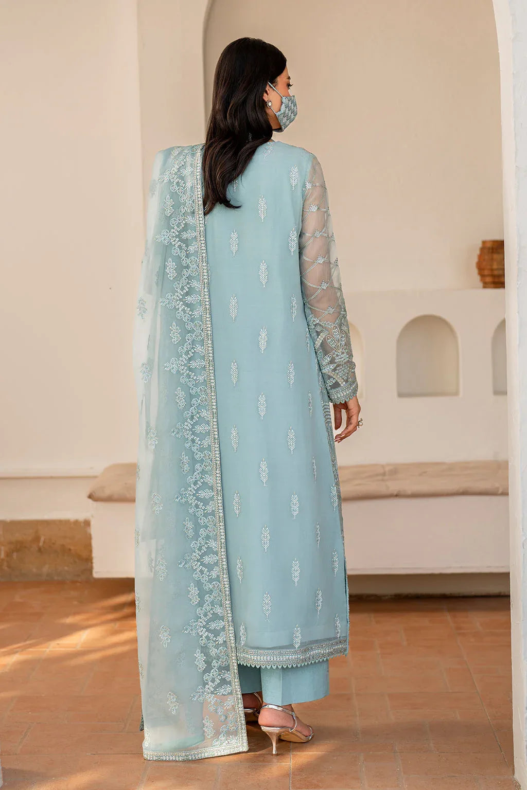 Flossie | Naqsh Formals | S-1405 (B) - Rang-e-Khaas