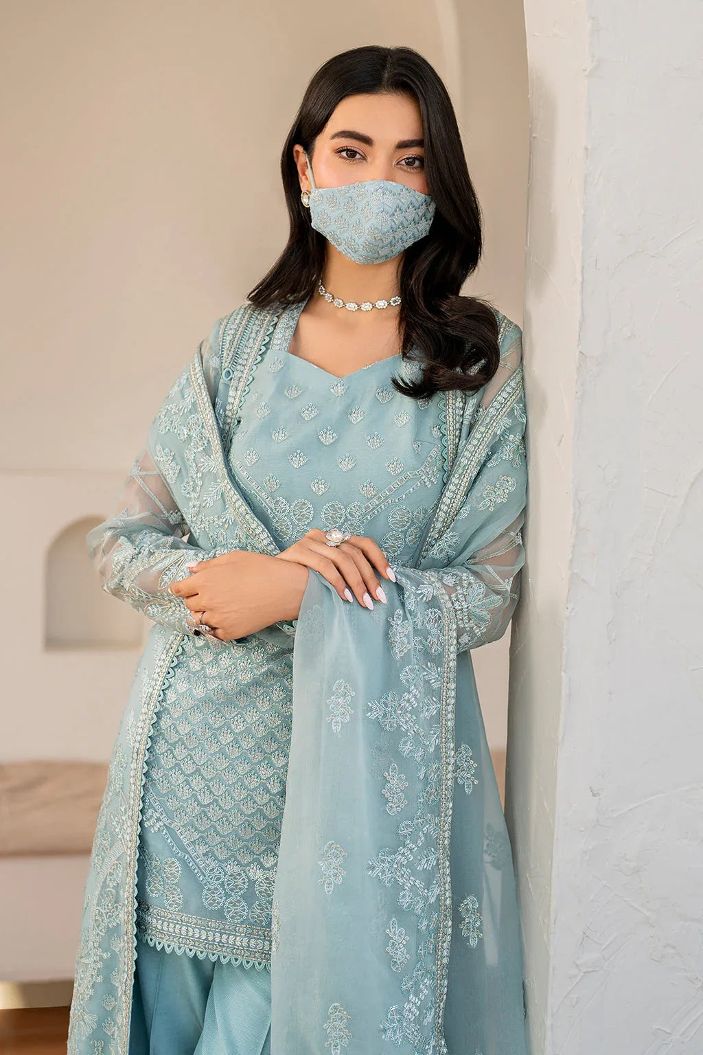 Flossie | Naqsh Formals | S-1405 (B) - Rang-e-Khaas