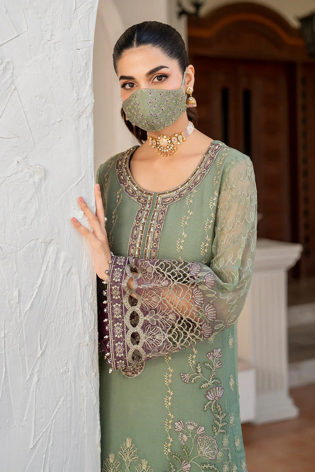 Flossie | Naqsh Formals | S-1406 - Rang-e-Khaas
