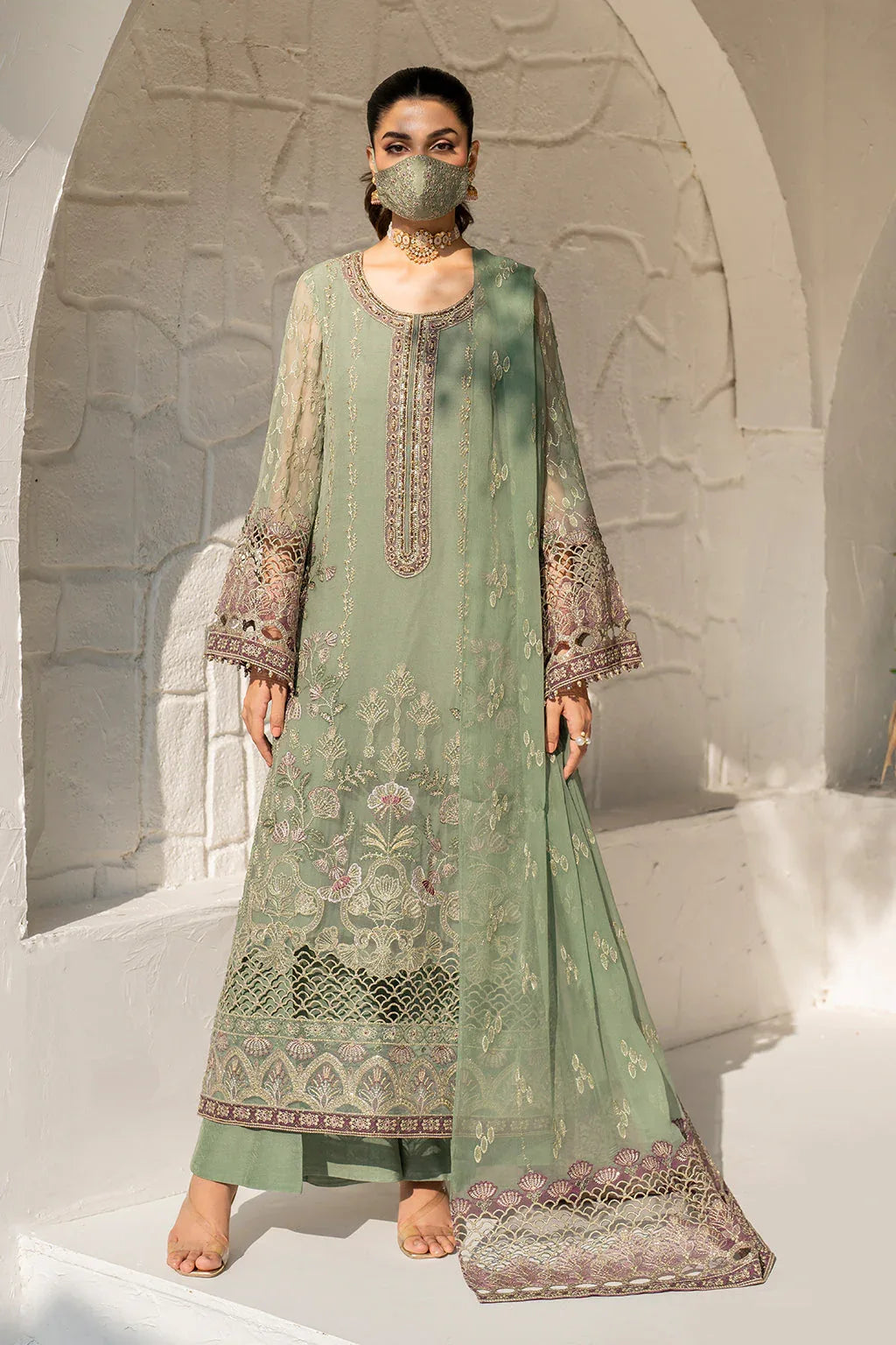 Flossie | Naqsh Formals | S-1406 - Rang-e-Khaas