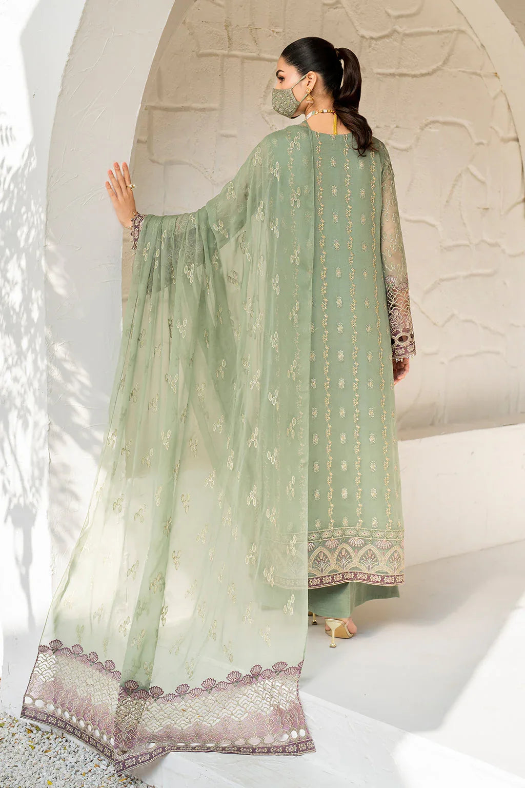 Flossie | Naqsh Formals | S-1406 - Rang-e-Khaas