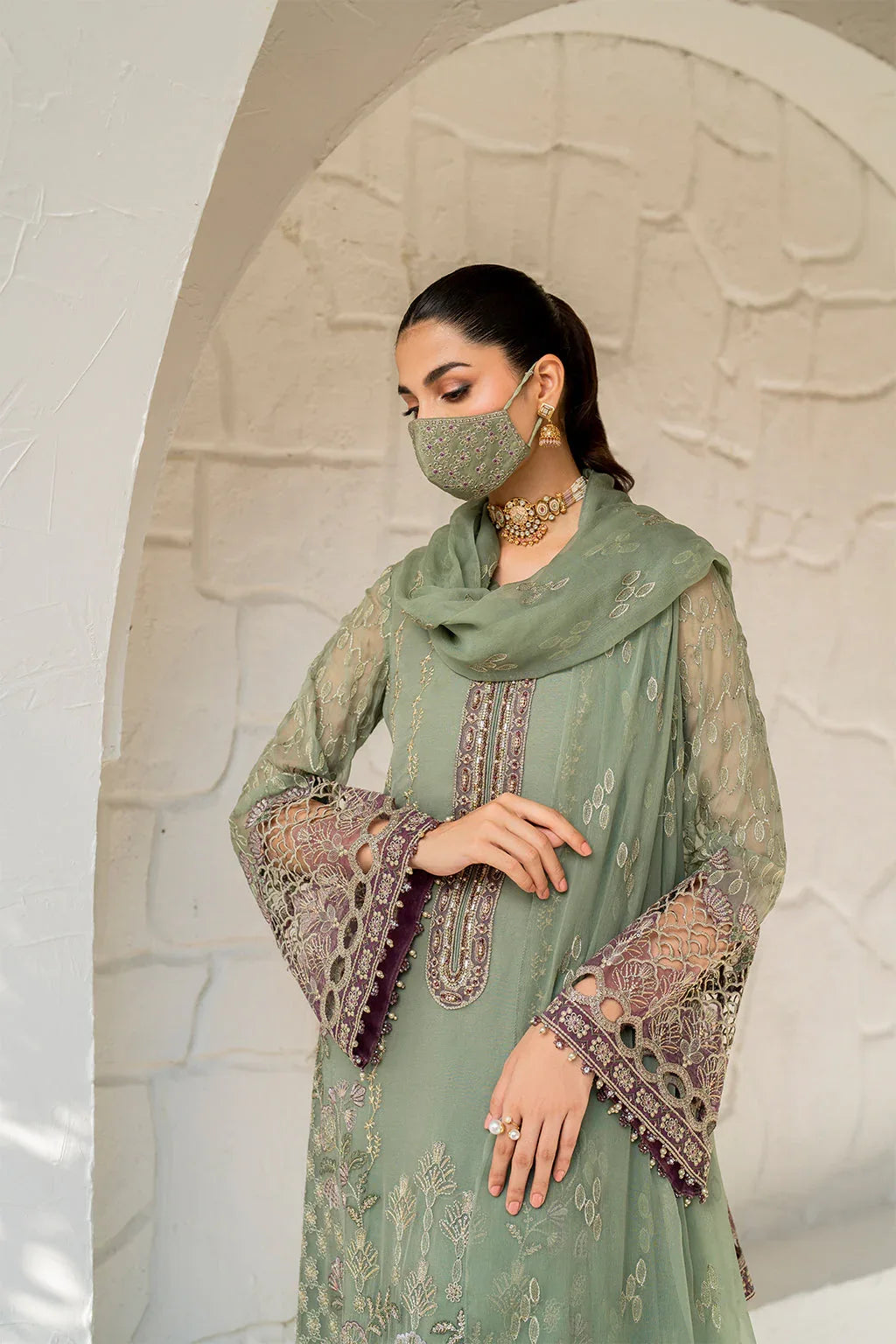 Flossie | Naqsh Formals | S-1406 - Rang-e-Khaas