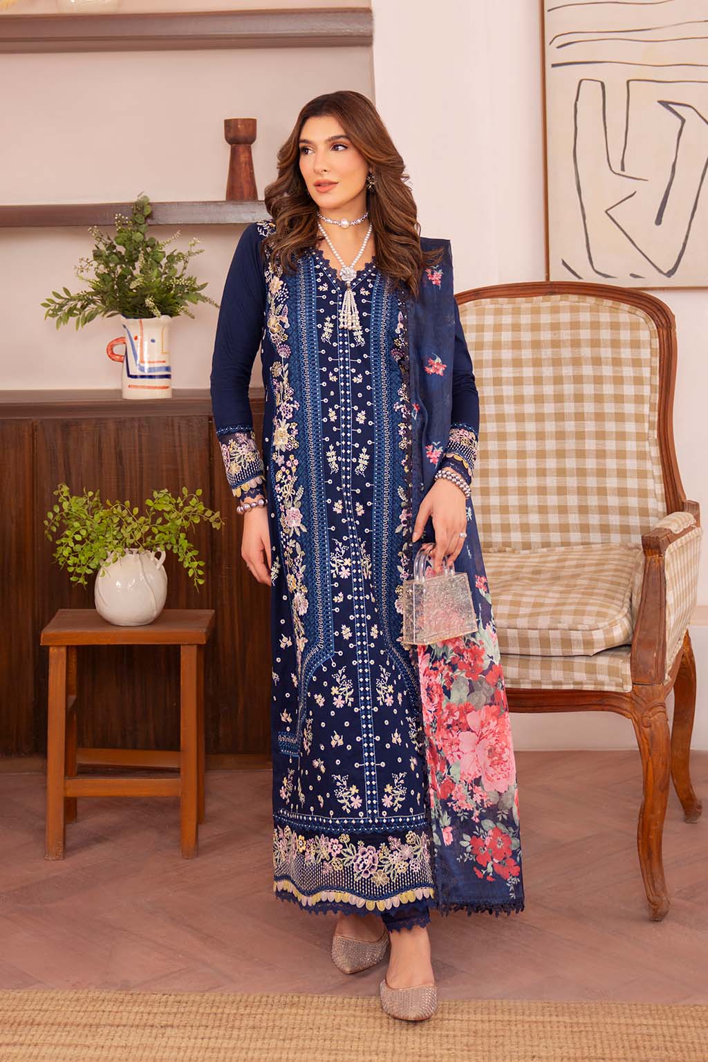 Neeshay | Symphony Luxury Lawn | VESPER - Rang-e-Khaas