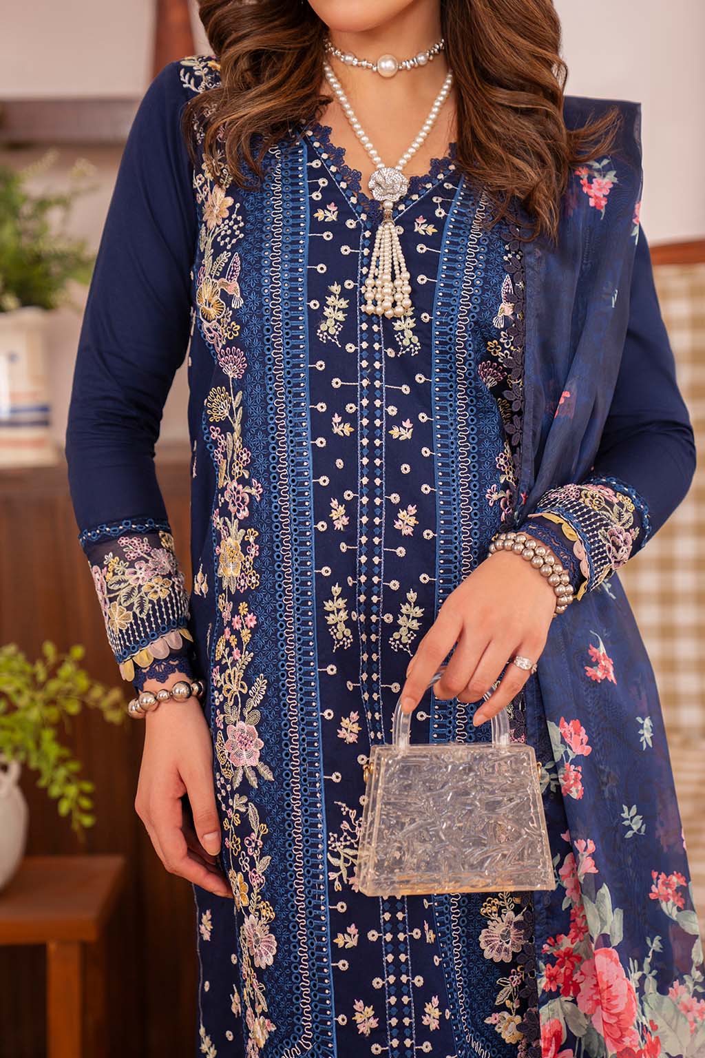 Neeshay | Symphony Luxury Lawn | VESPER - Rang-e-Khaas