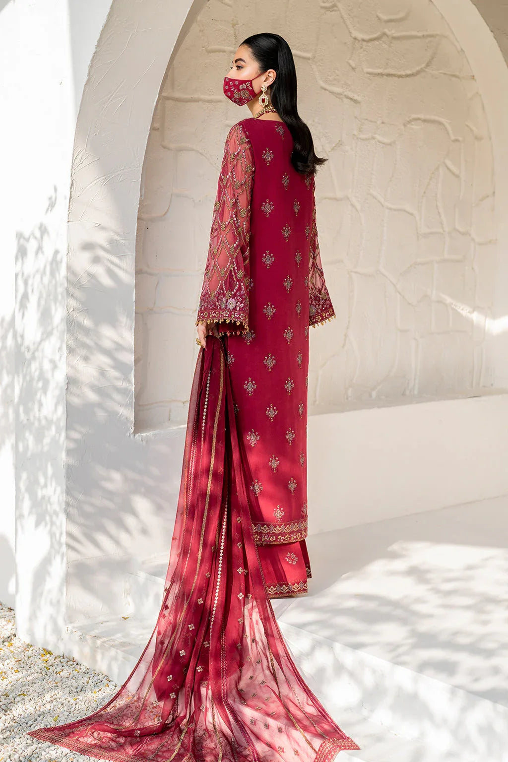 Flossie | Naqsh Formals | S-1402 (A) - Rang-e-Khaas