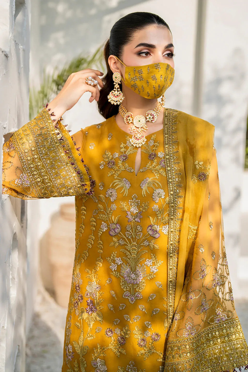 Flossie | Naqsh Formals | S-1404 (A) - Rang-e-Khaas