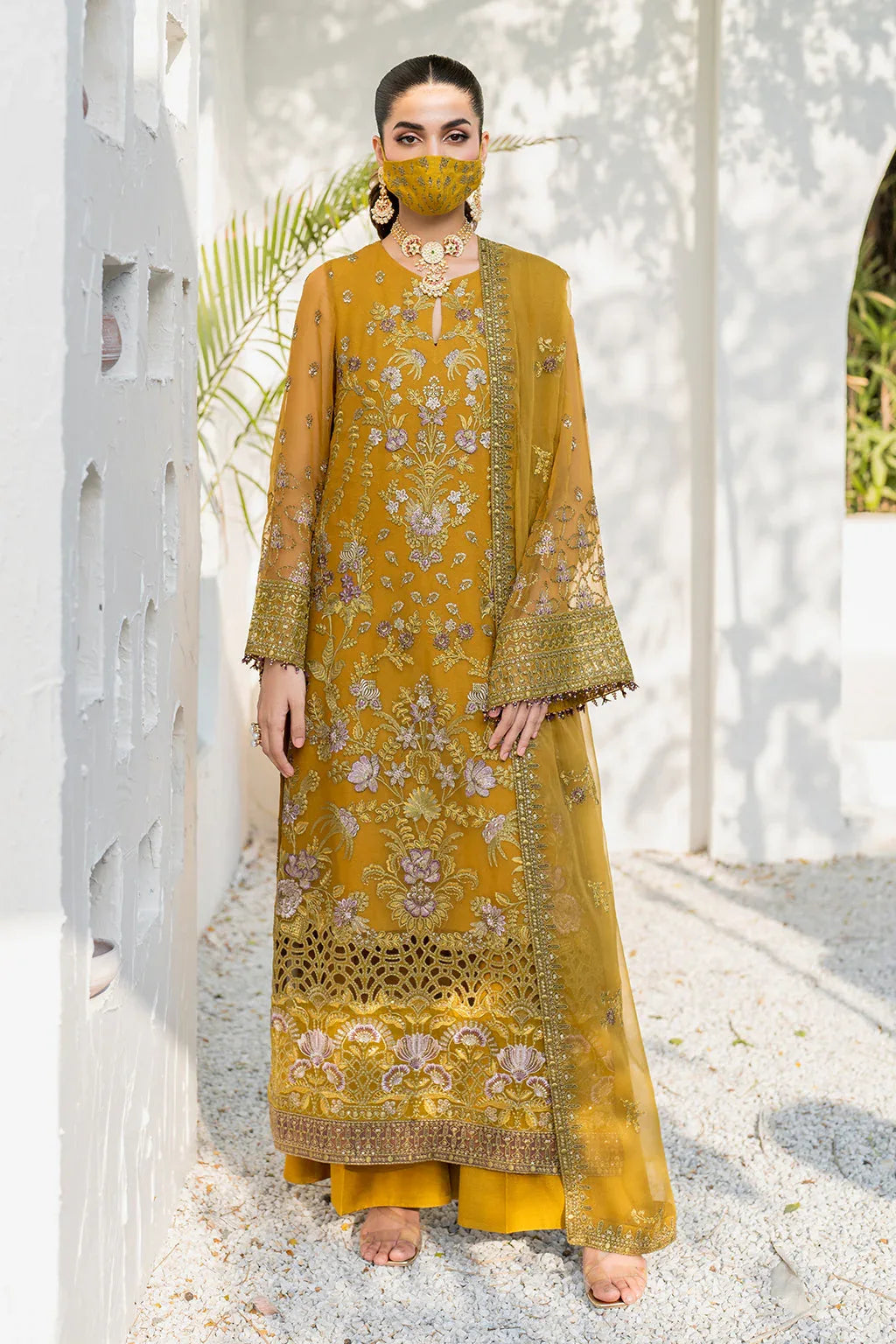 Flossie | Naqsh Formals | S-1404 (A) - Rang-e-Khaas