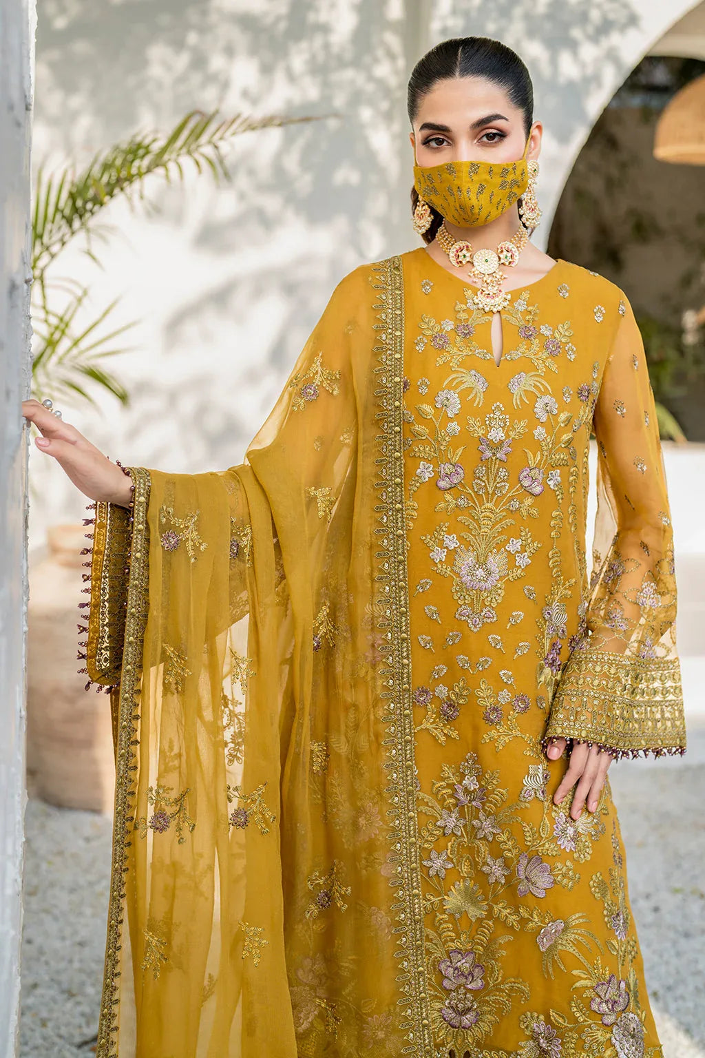 Flossie | Naqsh Formals | S-1404 (A) - Rang-e-Khaas