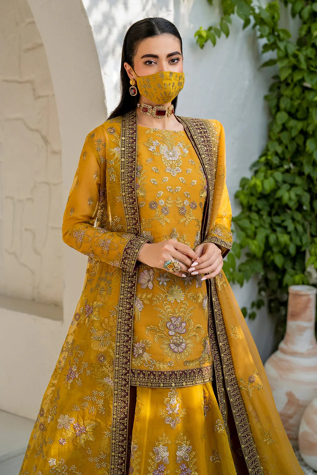 Flossie | Naqsh Formals | S-1404 (B) - Rang-e-Khaas
