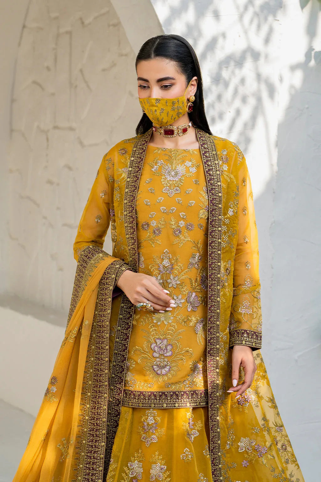 Flossie | Naqsh Formals | S-1404 (B) - Rang-e-Khaas