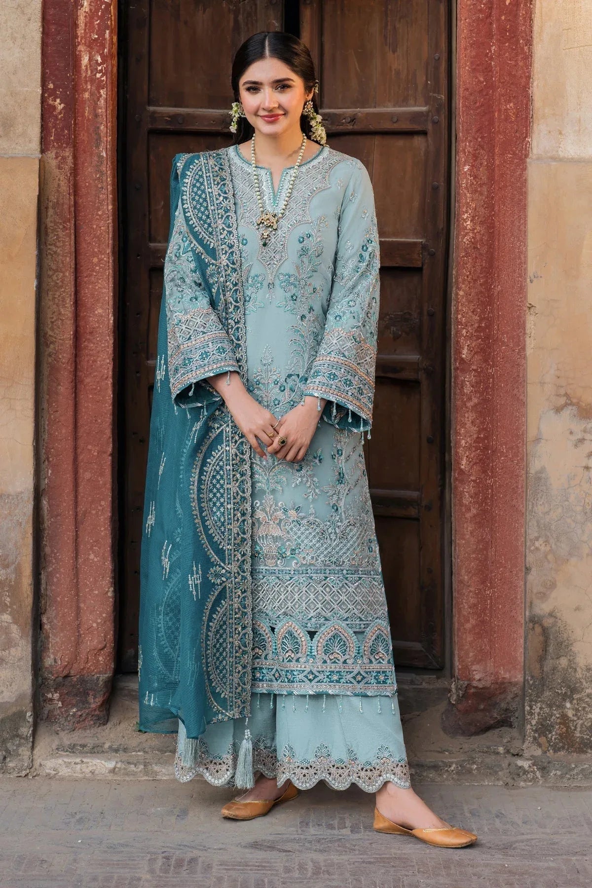 Imrozia Premium | Meeras Luxury Eid 25 | I-225 FEROZA - Rang-e-Khaas