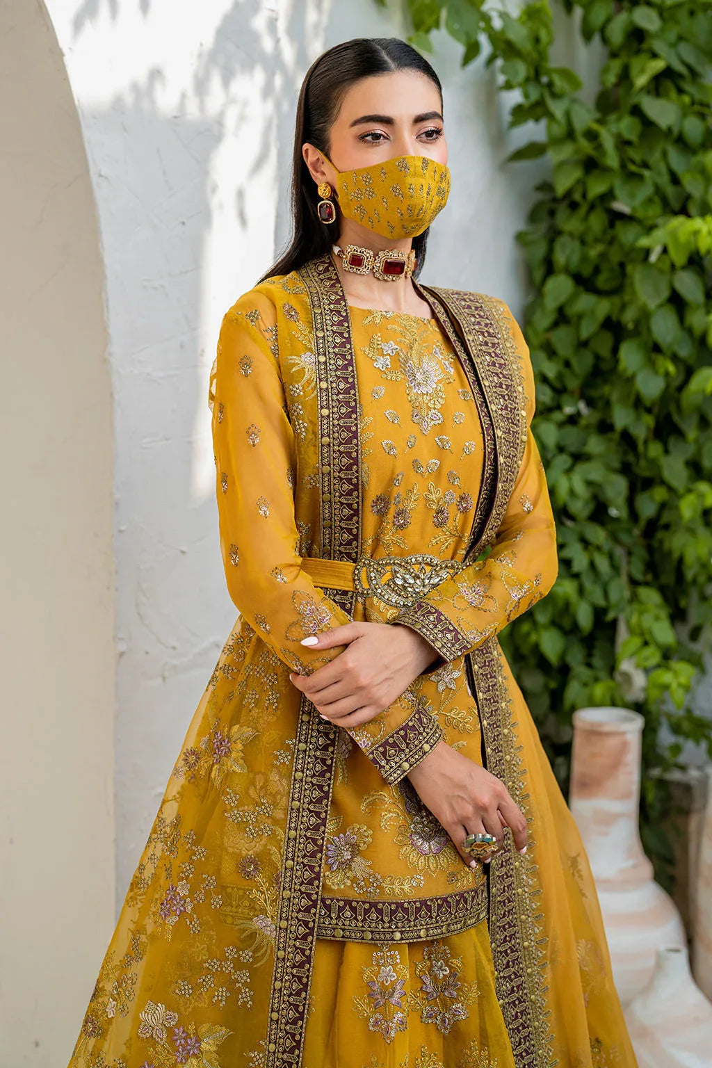 Flossie | Naqsh Formals | S-1404 (B) - Rang-e-Khaas