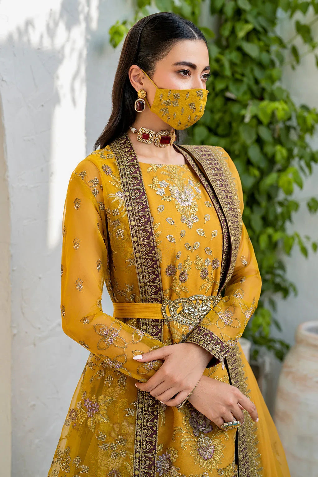 Flossie | Naqsh Formals | S-1404 (B) - Rang-e-Khaas
