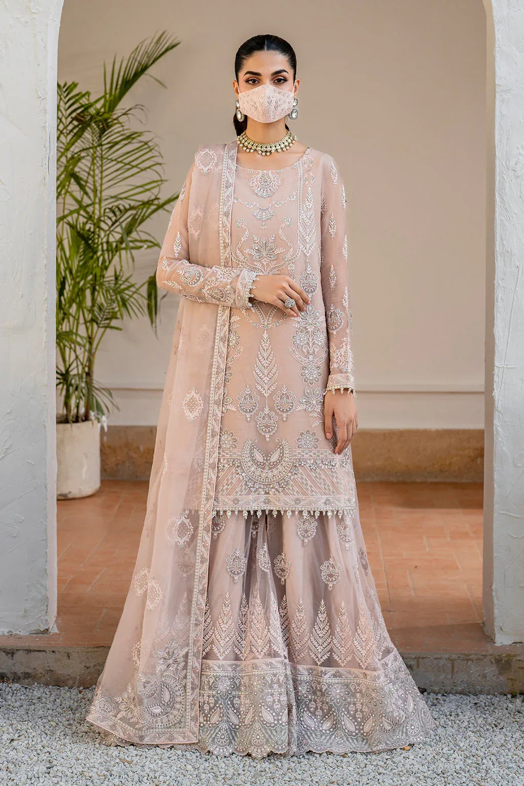 Flossie | Naqsh Formals | S-1403 (B) - Rang-e-Khaas