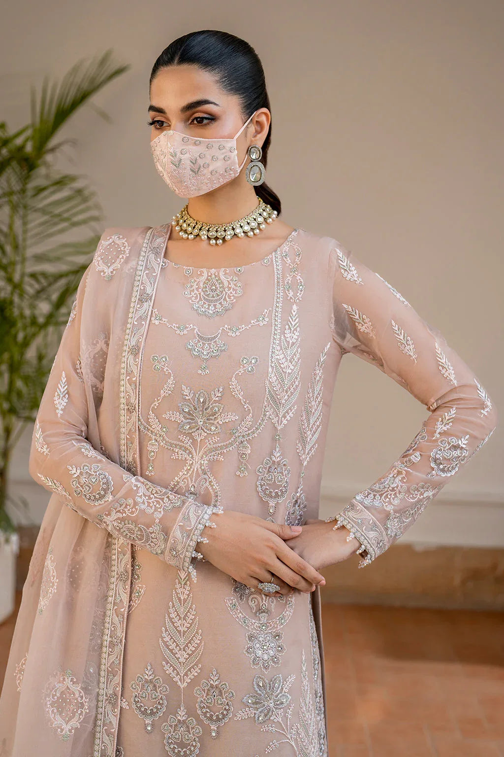 Flossie | Naqsh Formals | S-1403 (B) - Rang-e-Khaas
