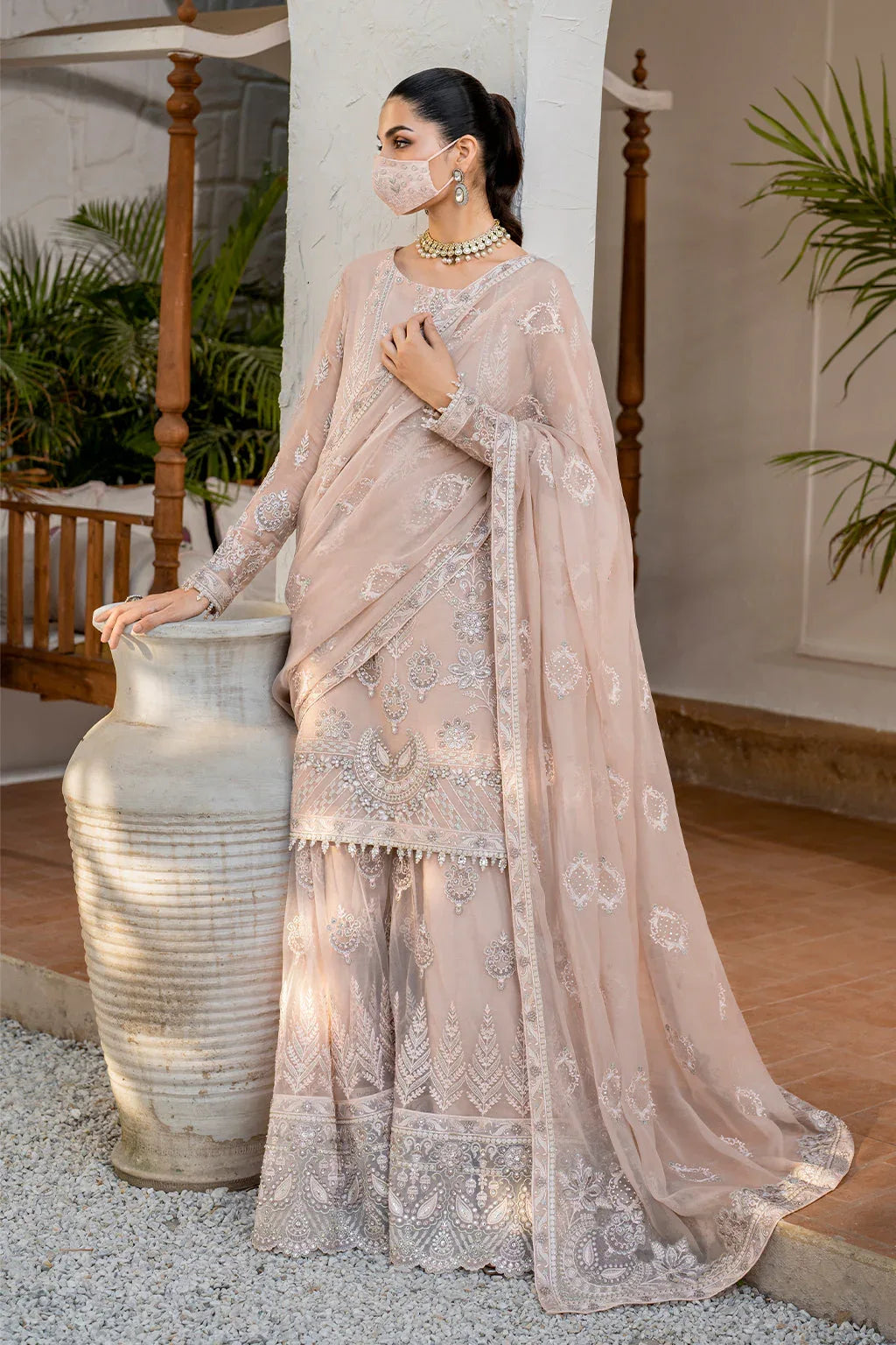 Flossie | Naqsh Formals | S-1403 (B) - Rang-e-Khaas