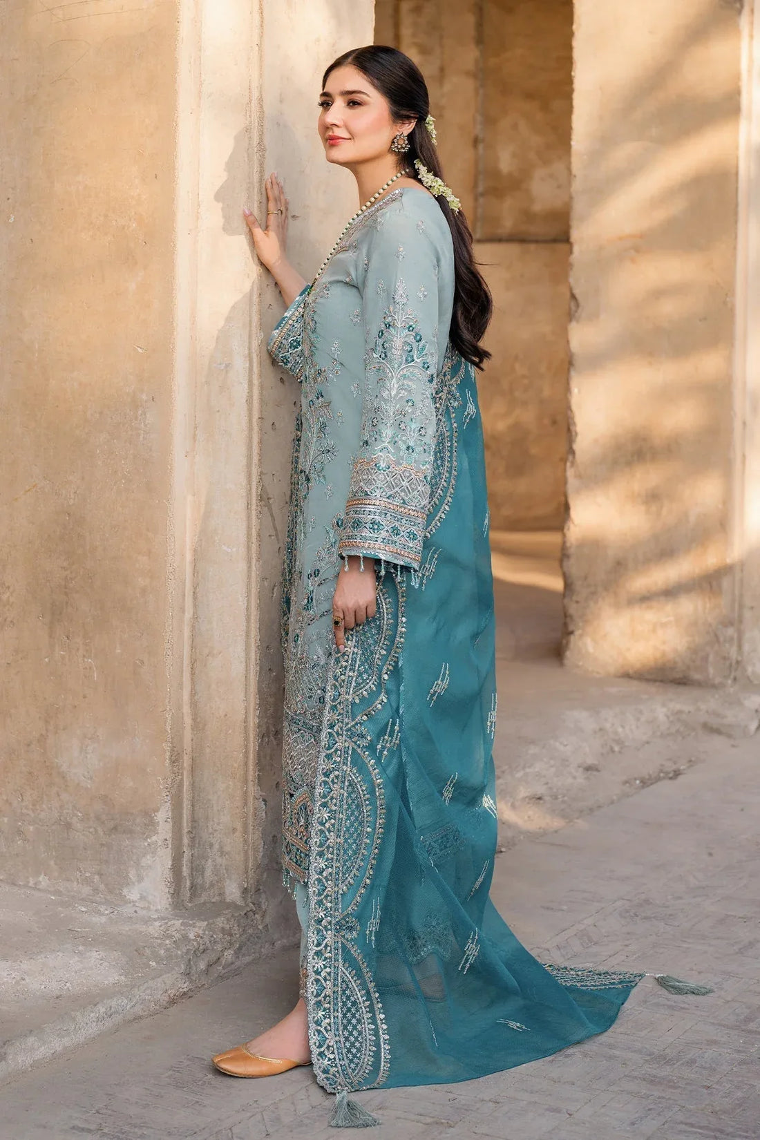 Imrozia Premium | Meeras Luxury Eid 25 | I-225 FEROZA - Rang-e-Khaas