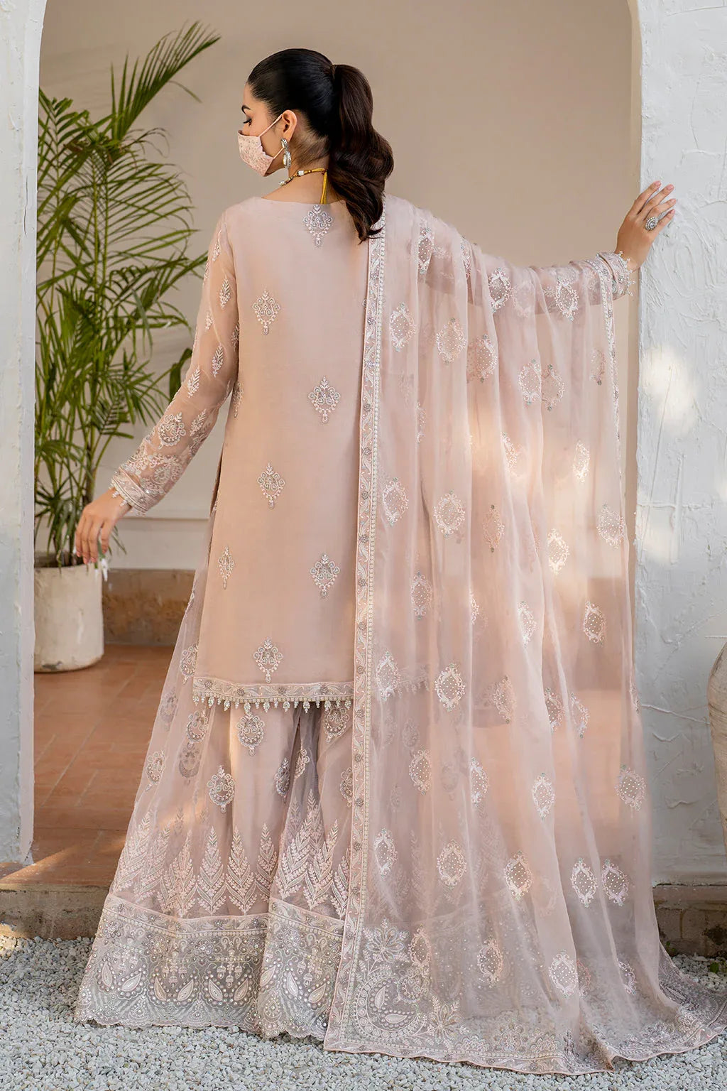Flossie | Naqsh Formals | S-1403 (B) - Rang-e-Khaas