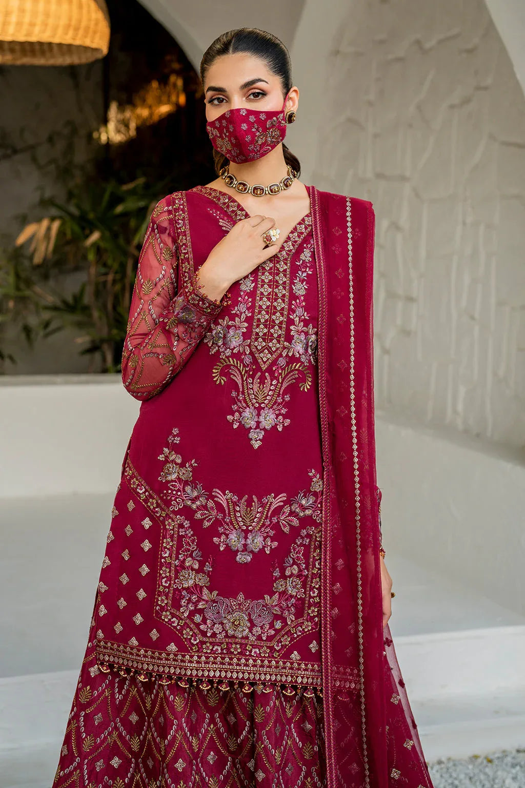 Flossie | Naqsh Formals | S-1402 (B) - Rang-e-Khaas