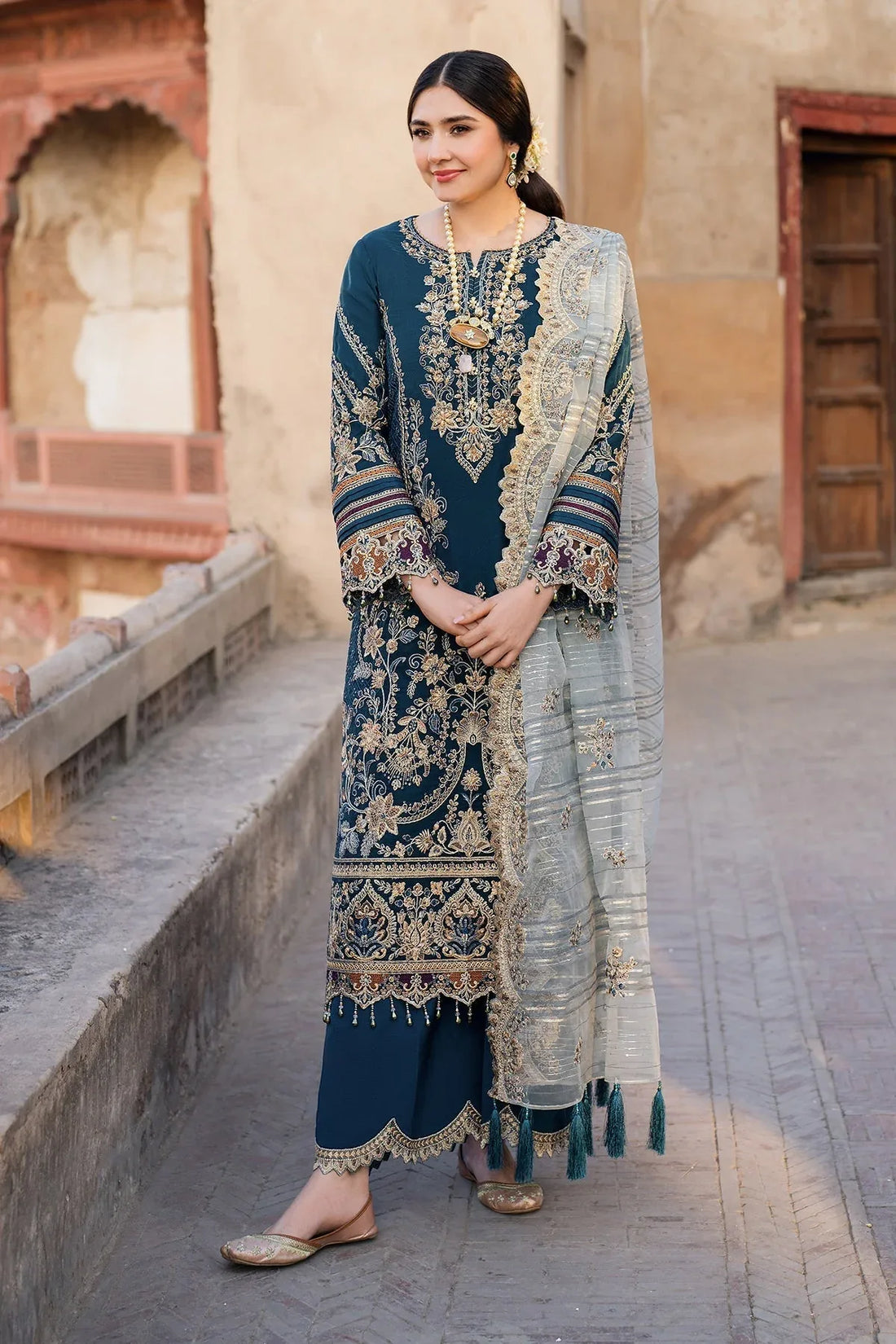 Imrozia Premium | Meeras Luxury Eid 25 | I-223 NEELAM - Rang-e-Khaas