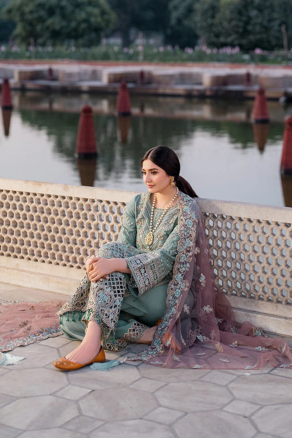 Imrozia Premium | Meeras Luxury Eid 25 | I-221 ZAMURD - Rang-e-Khaas