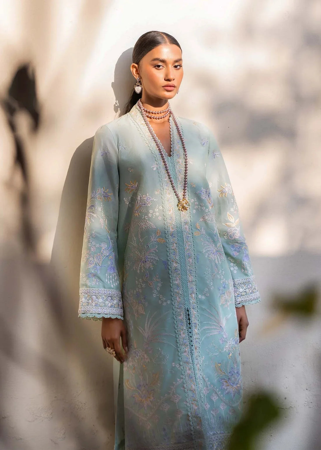 Akbar Aslam | Pret Lawn | LUEUR - Rang-e-Khaas