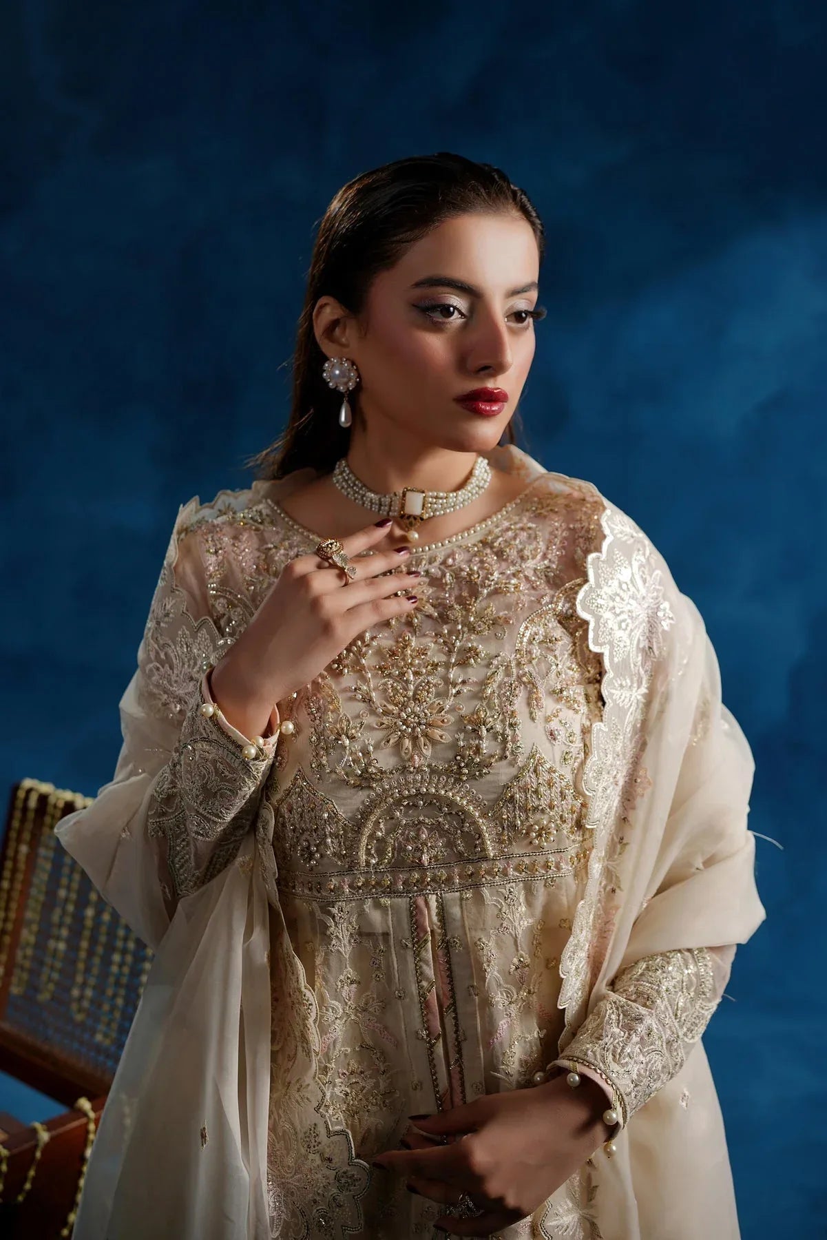 Maryams | Tabeer Luxury Collection | NAZMAIRA  TBR-8015 - Rang-e-Khaas