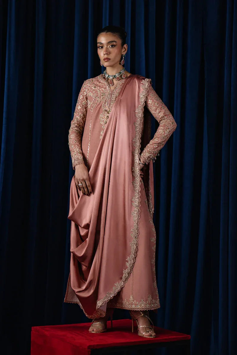 Qalamkar | Luxe Pret | CR-01 NYLA - Rang-e-Khaas