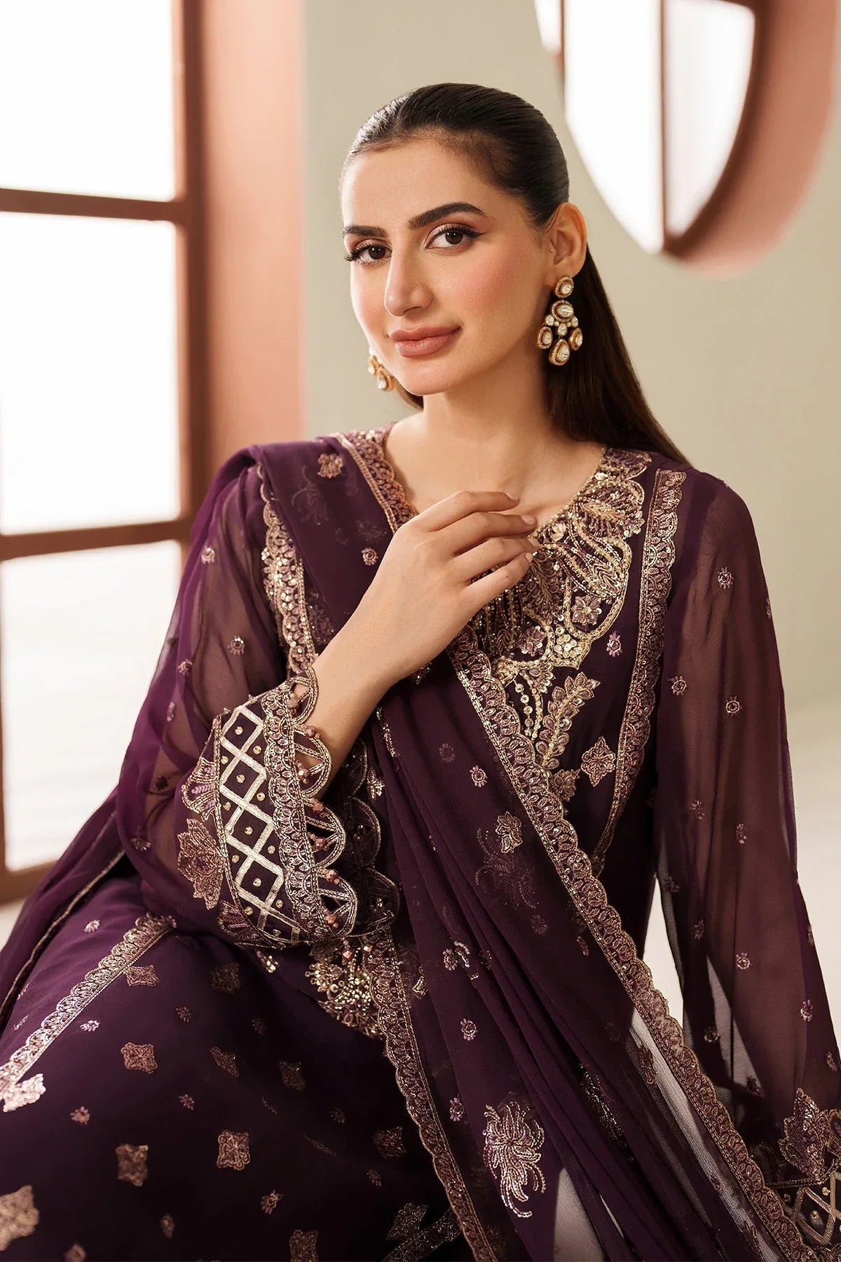 Alizeh | Reena Handmade 25 | AF-HM-4053-Tehwar - Rang-e-Khaas