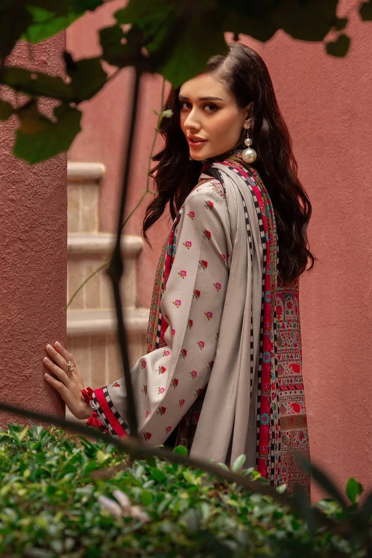 Charizma | C Prints Winter 25 |  3-PC Unstitched Printed Linen Collection CPW5-01 - Rang-e-Khaas