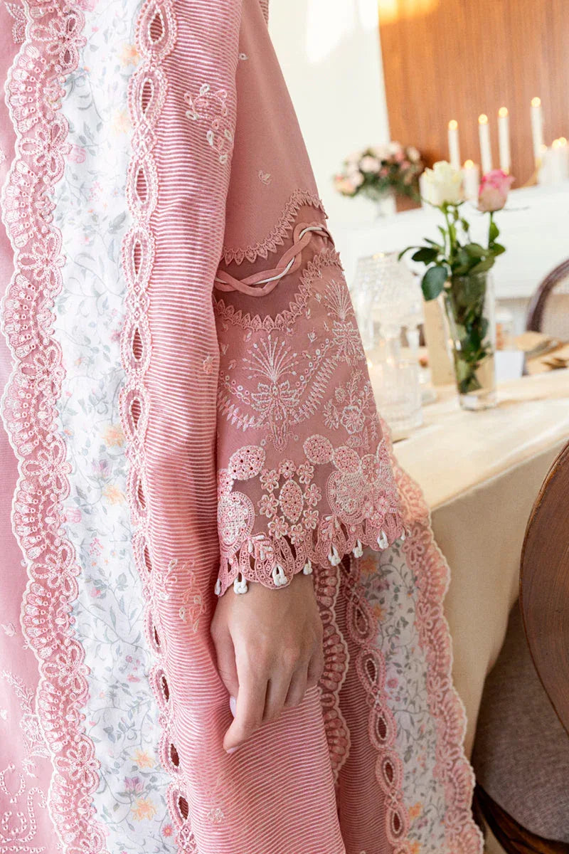 Qalamkar | Chikankari Lawn 25' | CS-05 Ruvina - Rang-e-Khaas