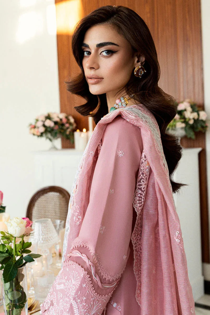 Qalamkar | Chikankari Lawn 25' | CS-05 Ruvina - Rang-e-Khaas